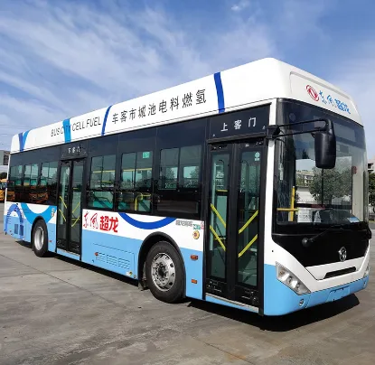 Picture of 10m Meter Bus New Energy Hydrogen Gas Electric Power Long Public Passenger City Bus
